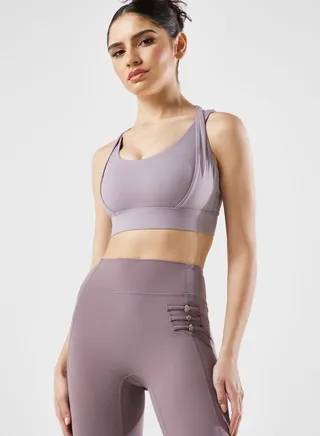 Cross Back Detail Sports Bra
