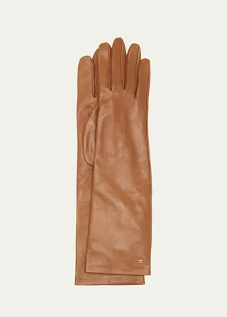 Afidee Long Leather Gloves