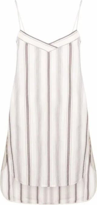 Stripe-Print Tunic Vest