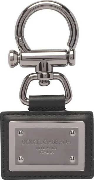 Dolce & Gabbana Logo-Plaque Hanging Keychain
