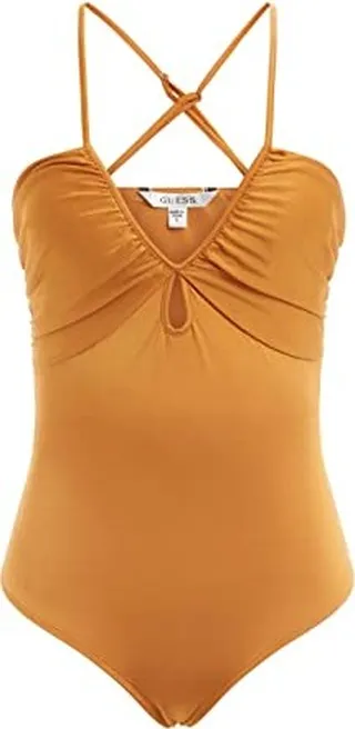 GUESS Women's Sleeveless Laura Halter Bodysuit