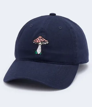 Aeropostale Men's Mushroom Icon Adjustable Dad Hat