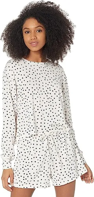 Catherine Malandrino Pullover Short Lounge Set (Crystal Pink) Women's Pajama Sets
