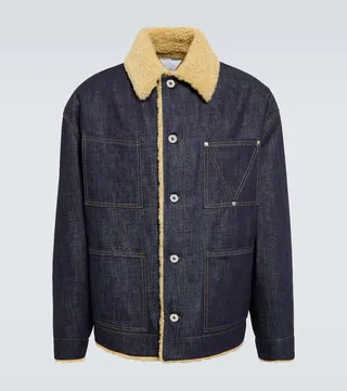 Shearling-lined denim jacket