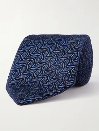 7.5cm Silk-Jacquard Tie