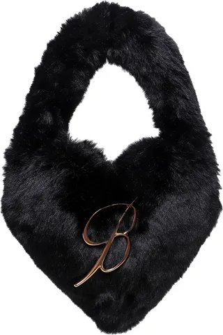Faux fur handbag