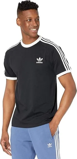 adidas Originals 3-Stripes Tee (Black 2) Men's T Shirt