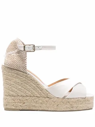 Cross Strap Wedged Espadrilles