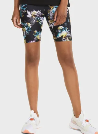 7" Crystal G High Waist Aop Tight Shorts