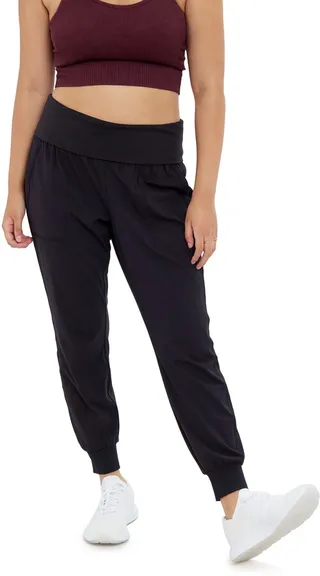 Fold Down Active Maternity Joggers