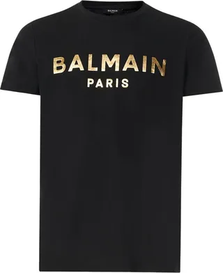 Balmain Logo Printed Crewneck T-Shirt