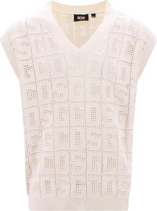 Cotton blend vest