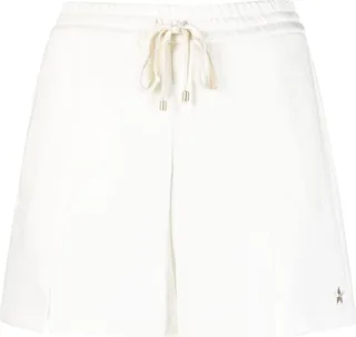 Logo-Embroidery Cotton Track Shorts