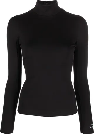 Long-Sleeve Turtleneck Top