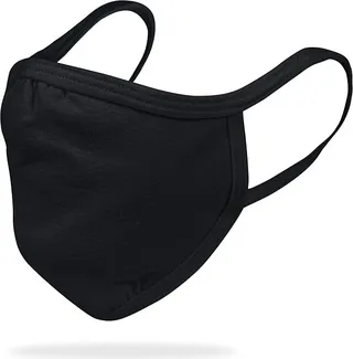 Gildan Adult Youth Reusable 2-Layer Cotton Face Mask (12 24 Packs) (Black (24 Pack)) Scarves