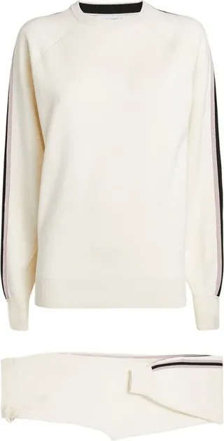 Olivia Von Halle Missy Silk-Cashmere Tracksuit Set