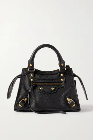 Balenciaga - Neo Classic City Mini Textured-leather Tote - Black