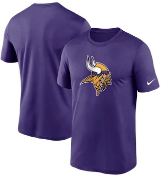 Men's Purple Minnesota Vikings Logo Essential Legend Performance T-shirt