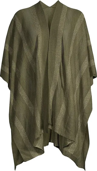 COLLECTION Metallic Striped Cape