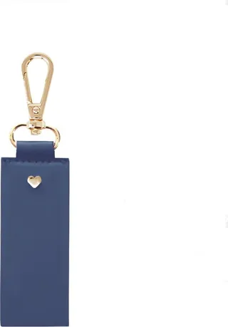 Johnny Loves Rosie - Navy Soft Vegan Leather Archie Rectangle Keyring