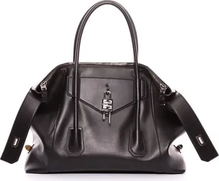 Medium Antigona Lock Leather Tote