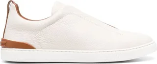 Slip-On Leather Sneakers