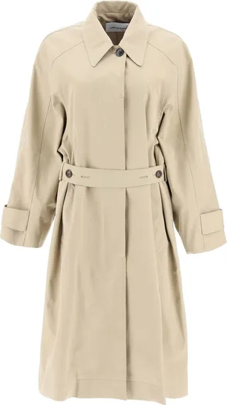 'new Armhole' Belted Trench Coat