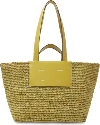 large Morris raffia tote bag