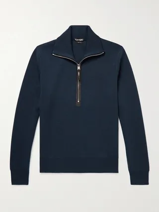 Merino Wool Half-Zip Sweater