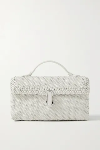 Savette - Symmetry Pochette Woven Leather Tote - Off-white