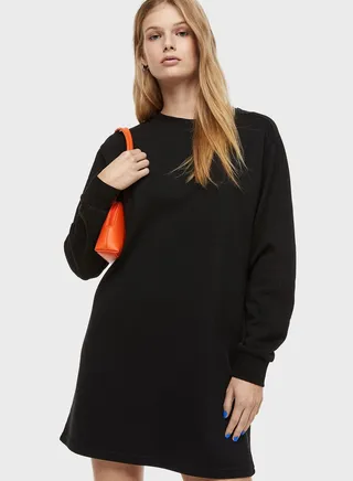 Knitted Sweatshirt Dress