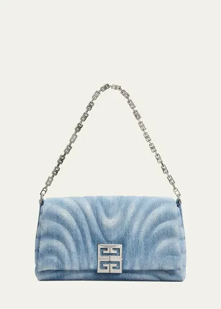 Small 4G Ombre Denim Shoulder Bag