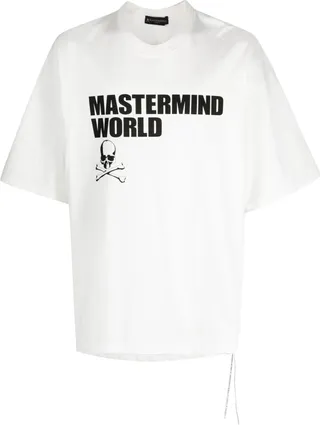 logo-print drop-shoulder T-shirt