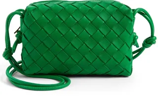 Mini Intrecciato Leather Crossbody Bag
