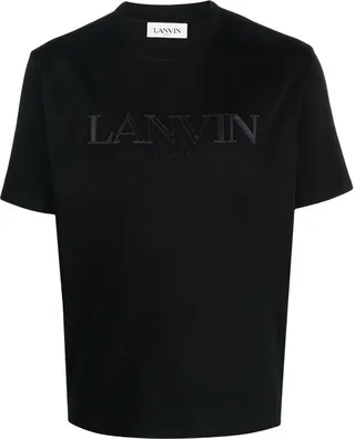 Black Logo Embroidered T-Shirt