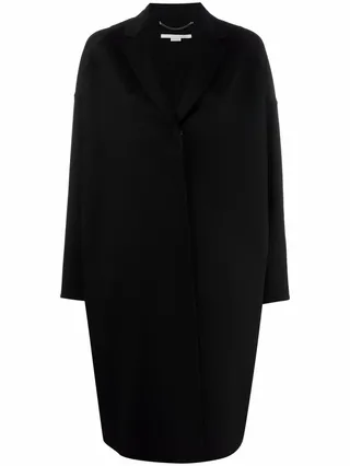 Single-Breasted Wool Coat