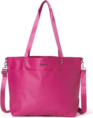 Baggallini Laminated Carryall Tote - Pink