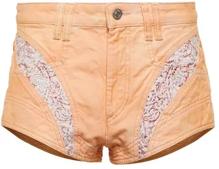 Neida embroidered denim shorts