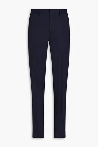 Tapered wool suit pants
