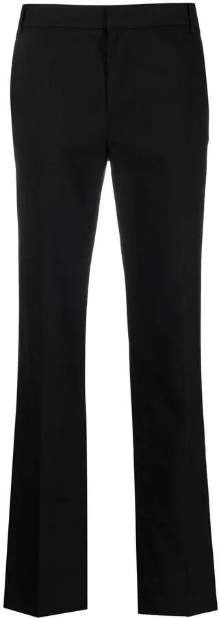 Mid-Rise Straight Leg Trousers