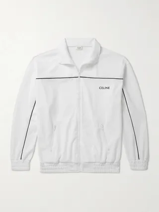 Logo-Print Jersey Track Jacket
