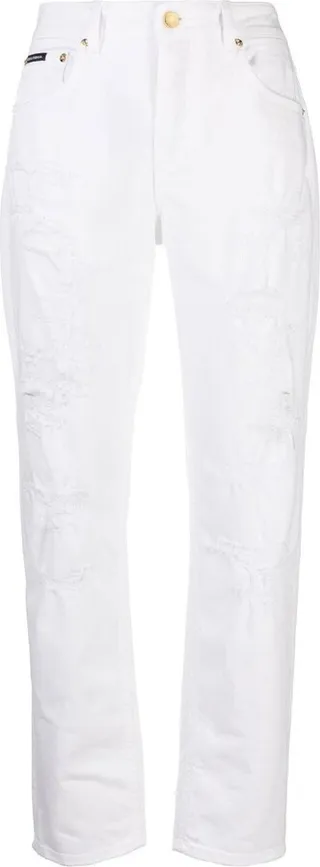 Distressed Boyfriend Jeans