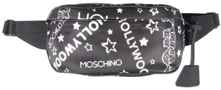 Moschino Hollywood Logo Printed Zipped Belt Bag