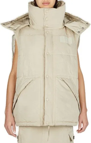 Marc Jacobs Oversized Butttoned Sleeveless Puffer Vest