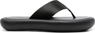 Thong-strap Flatform leather sandals