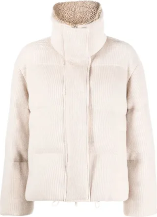 Neutral Cashmere Padded Jacket