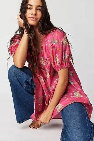 Spell Solstice Linen Tunic by Spell at Free People