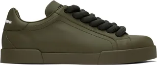 Dolce & Gabbana Khaki Portofino Sneakers
