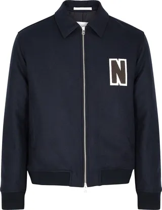 Norse Projects Padded Wool-blend Bomber Jacket