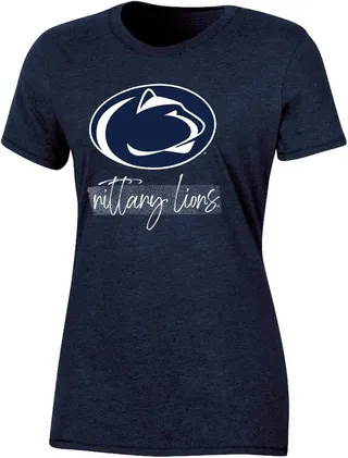 NCAA Penn State Nittany Lions Women's Short Sleeve Crew Neck Chalk T-Shirt - M